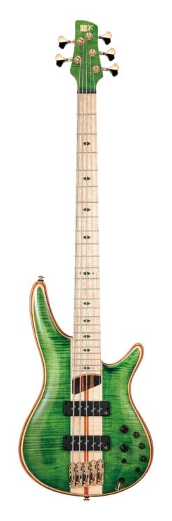 Ibanez SR5FMDX Premium 5-String Bass - Emerald Green Low Gloss - Ibanez