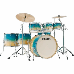 Tama Superstar Classic Exotix - 22/8/10/12/14/16/14 - Caribbean Lacebark Pine Fade - Tama