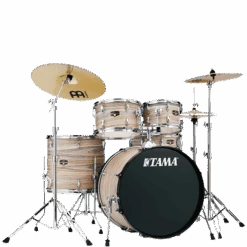 Tama Imperialstar 5-Pcs Kit - 20/10/12/14/14 - W/ Cymbals & Hardware - Natural Zebrawood Wrap - Tama