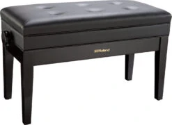 Roland RPB-D400PE Piano Bench, Duet Size - Polished Ebony - Roland