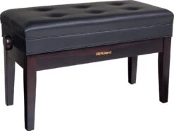 Roland RPB-D400RW Duet Piano Bench W/Storage Compartment - Dark Rosewood - Roland