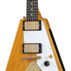 Gibson 1958 Korina Flying V White Pickguard, Natural - Gibson -Zedem Sale Store static.gibson.com product images Custom CUSNTY297 Natural hardware 500 500