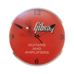 Gibson Vintage Lit Wall Clock Kalamazoo Orange - Gibson