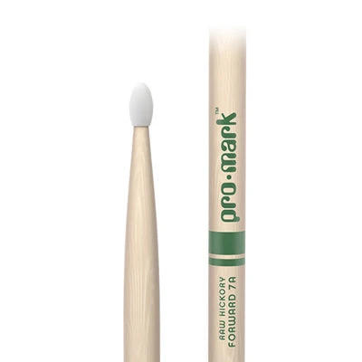 Promark Forward 7A Raw Hickory Nylon Tip - Promark 2 Promark Forward 7A Raw Hickory Nylon Tip - Promark - Image 2