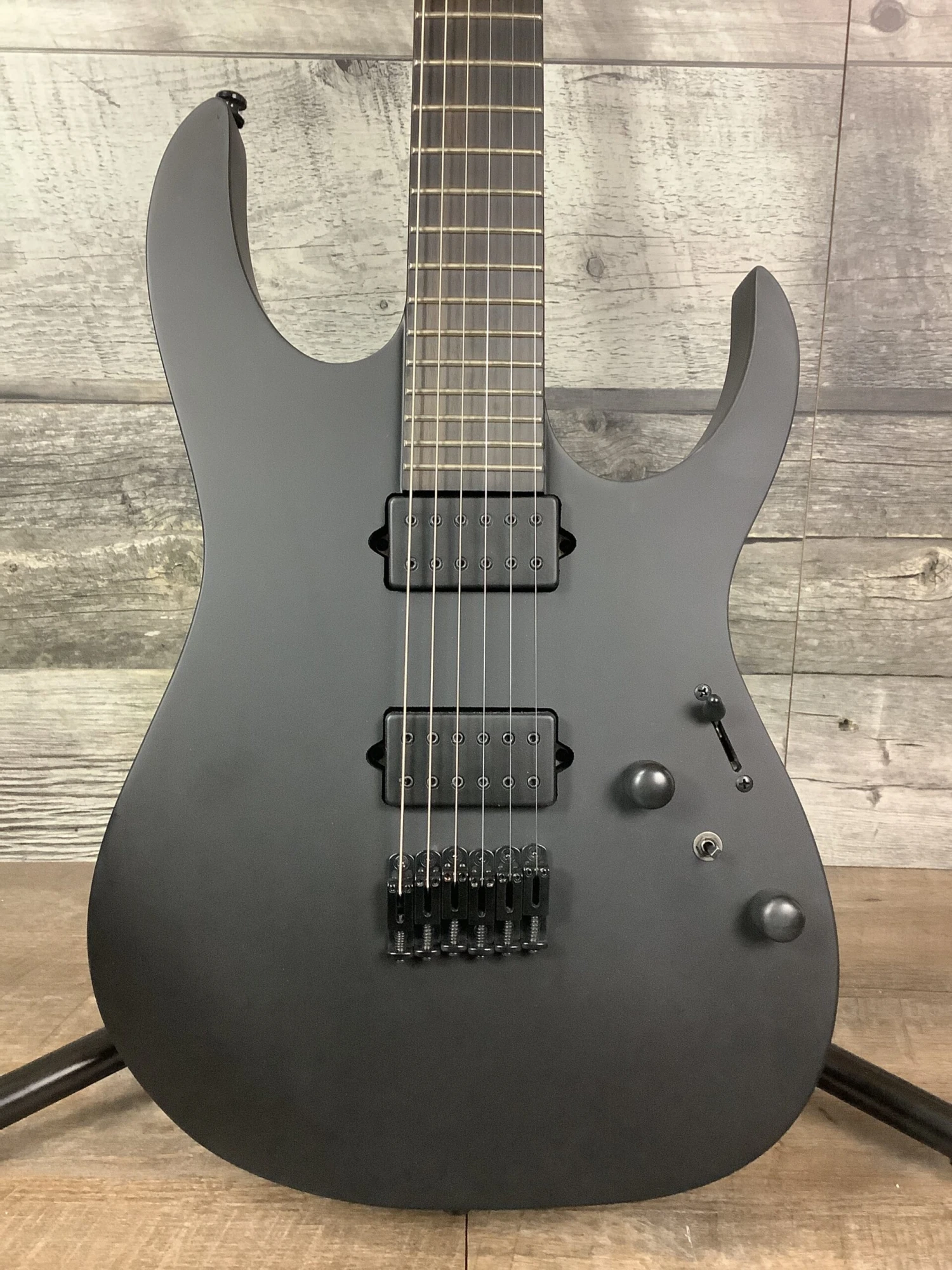 Ibanez RGRTB621BKF RG Iron Label 6str Electric Guitar - Black Flat B-Stock - Ibanez 2 Ibanez RGRTB621BKF RG Iron Label 6str Electric Guitar - Black Flat B-Stock - Ibanez - Image 2