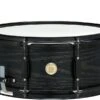 Tama Woodworks Poplar Snare Drum 14"x6.5" - Black Oak Wrap - Tama -Zedem Sale Store wp1465bk bow 1